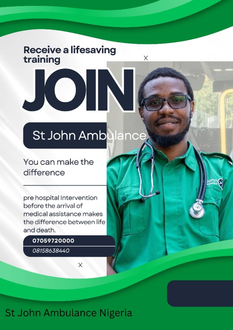 Join St John Ambulance Nigeria team